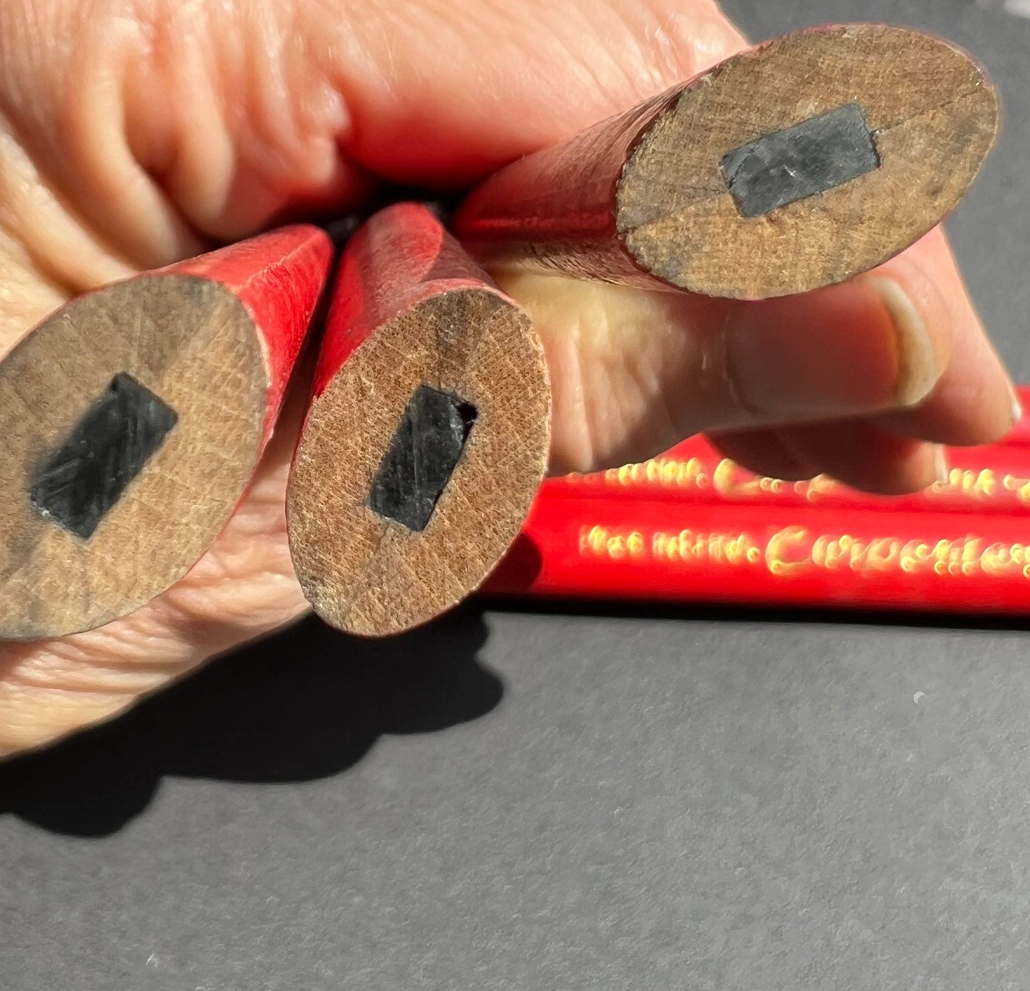 Vintage Elliptical Lead Carpenter Pencil