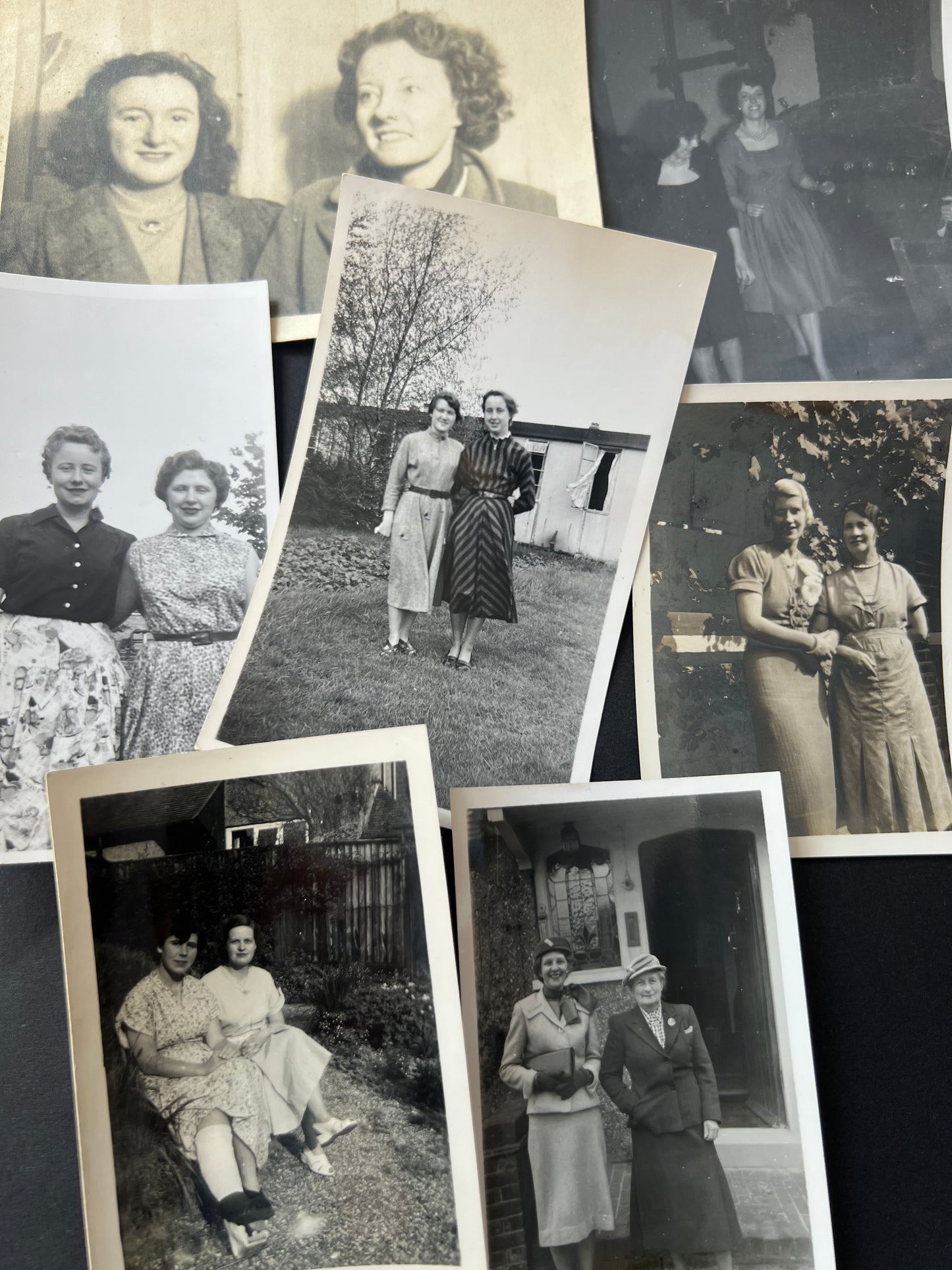 19 Photos 1920s-50s of Friends and Sisters (F28)