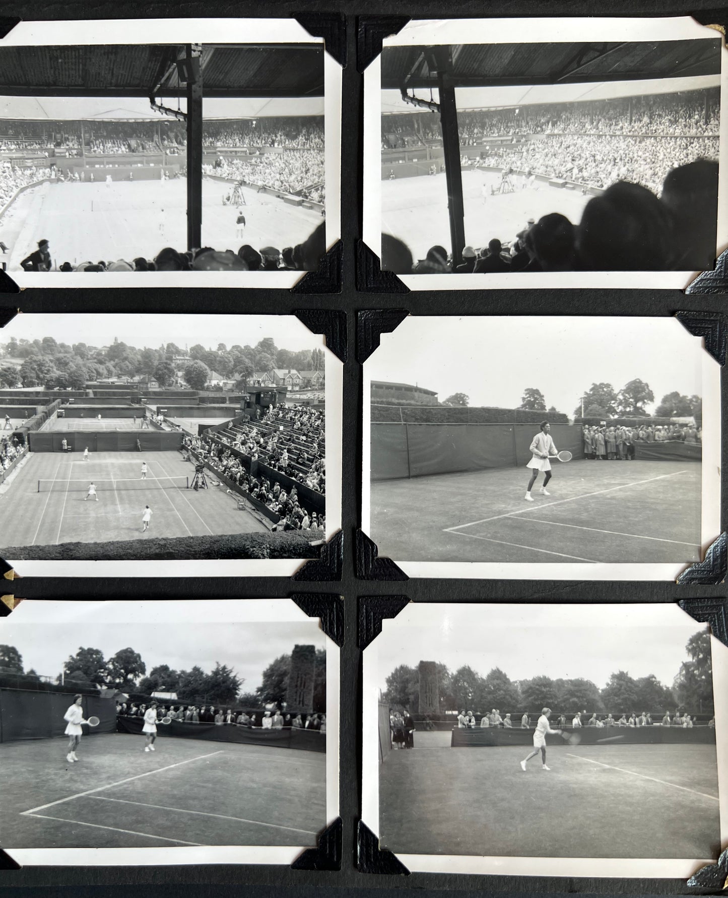11 Old Photos 1920s -60s of Tennis Players (F55)