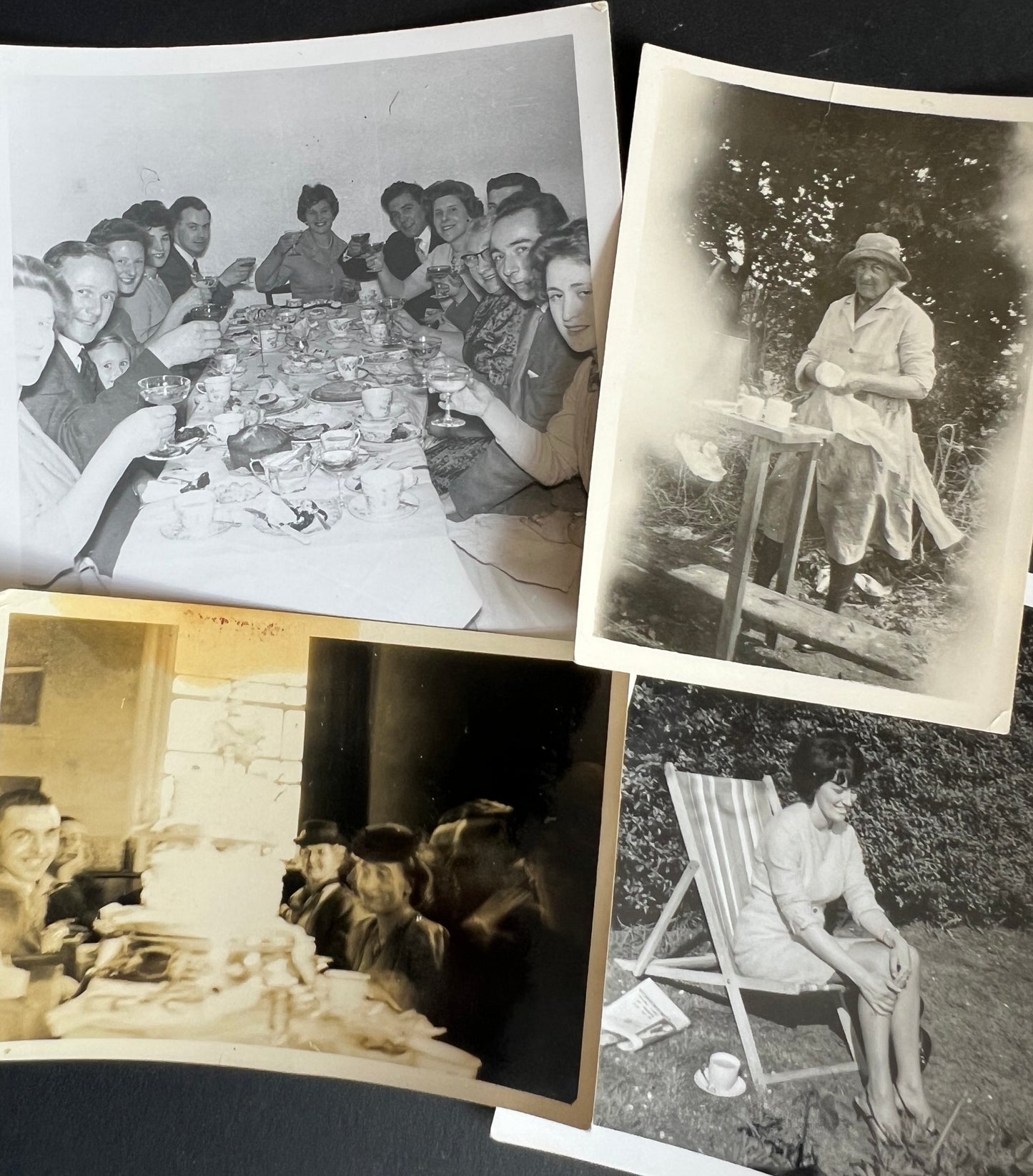 7 Old Photos 1920s - 60s of People eating and Drinking (F46)