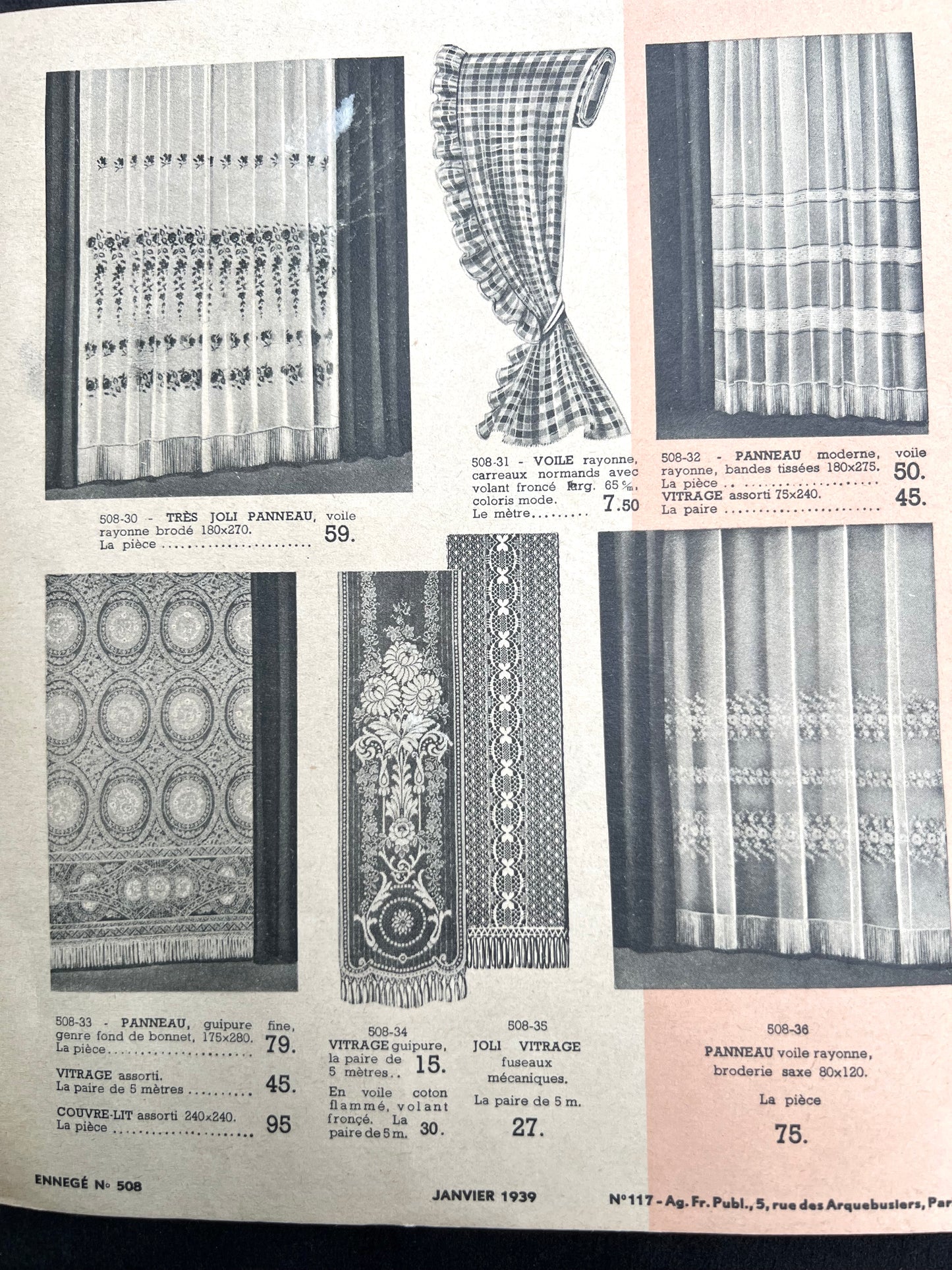 Jan/Feb 1939 French Catalogue for NOUVELLES GALERIES in Chatearoux
