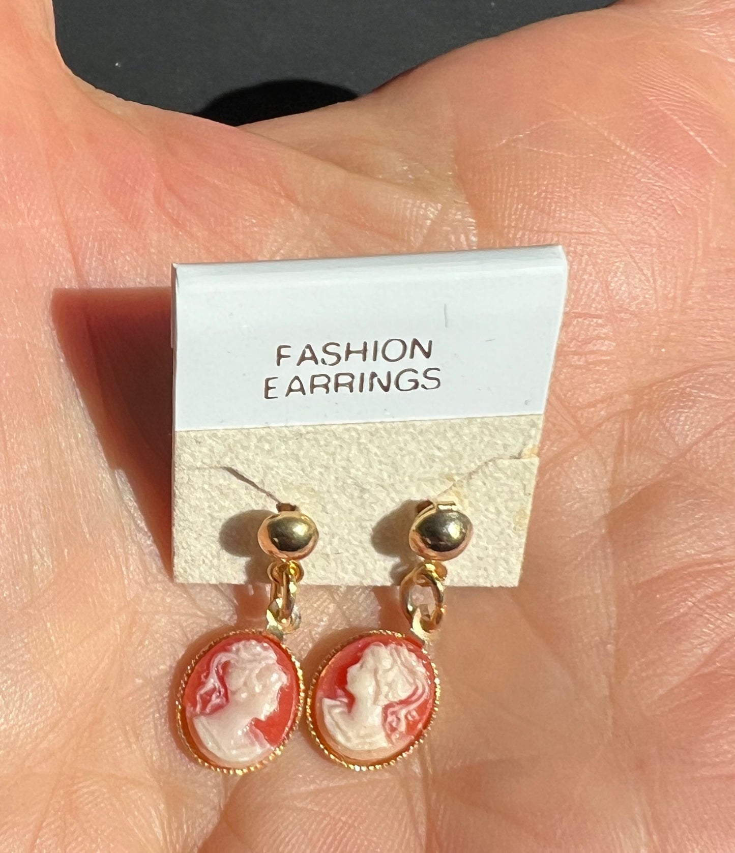 Little Cameo Vintage Earrings