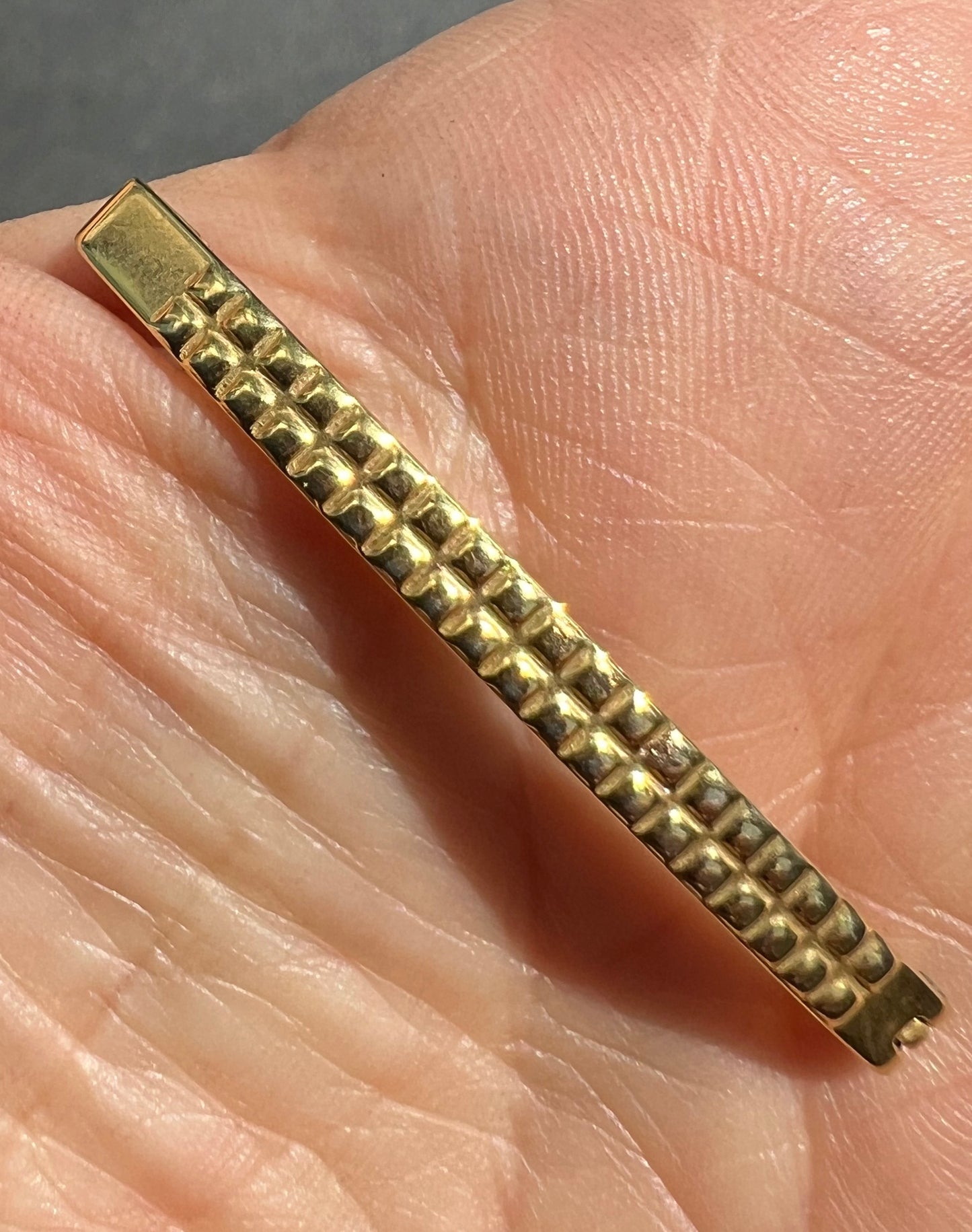 Salesman's Sample of 12 Vintage French Gold Hair Clips