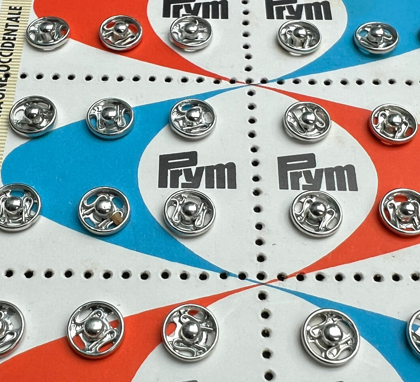 Vintage 8mm PRESS STUDS - Wholesale Box of 8 Sheets of 36