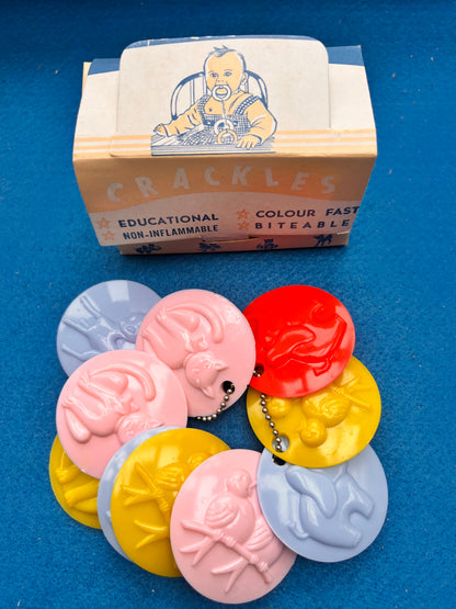 NON-INFLAMABLE Vintage "CRACKLES" Baby Teether