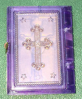 Vintage 1940s Bible Book Container GERMANY US ZONE with Cross
