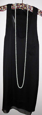 LONG - 60" Faux Pearl Necklace 1920s Charleston Flapper Style