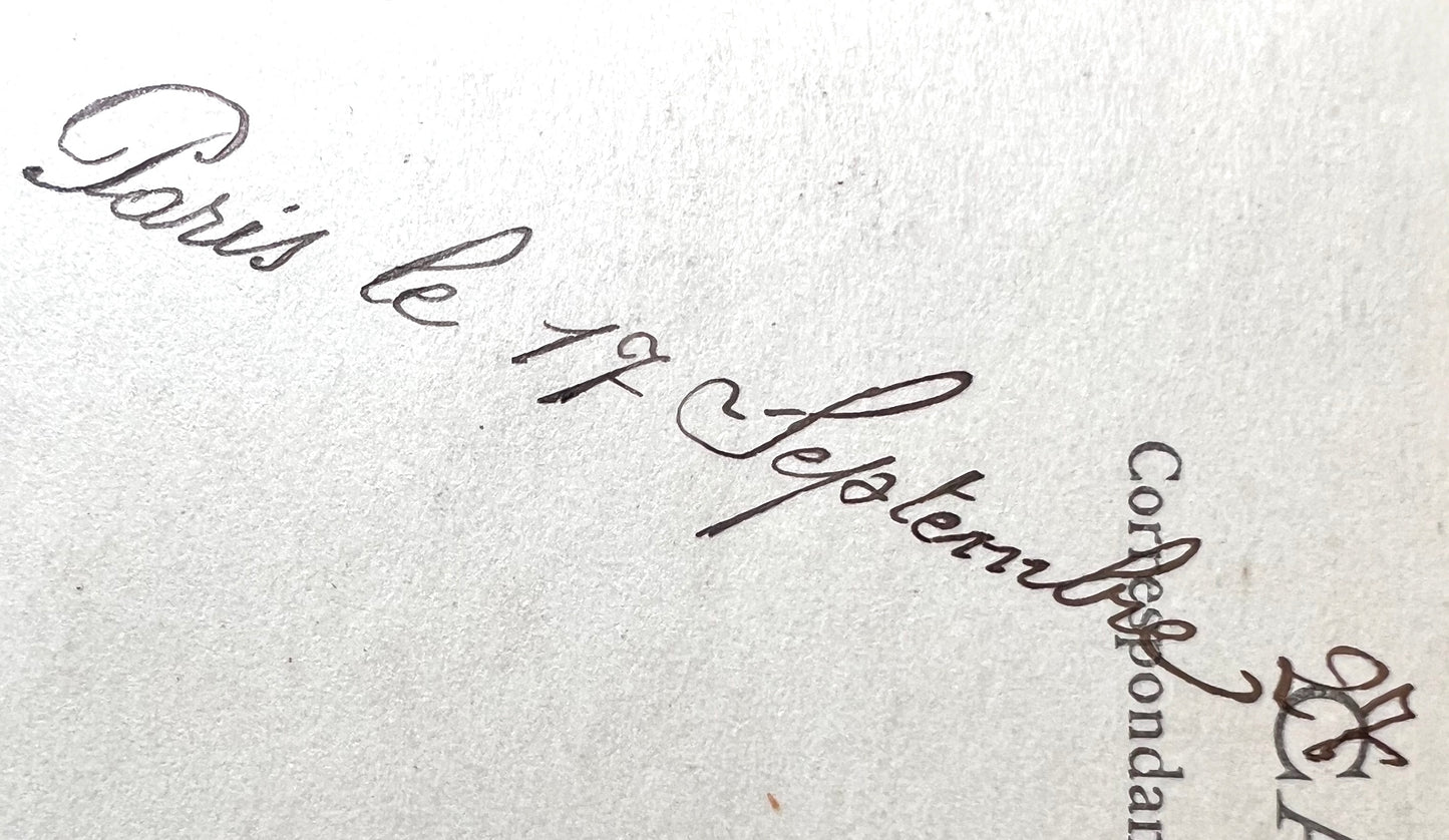 Old Postcard Photo of 1927 Parisien Family (C14)