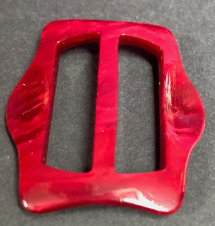 Delicious Wine Red 1940s French 4.5cm Buckle - Unused Old Warehouse find..