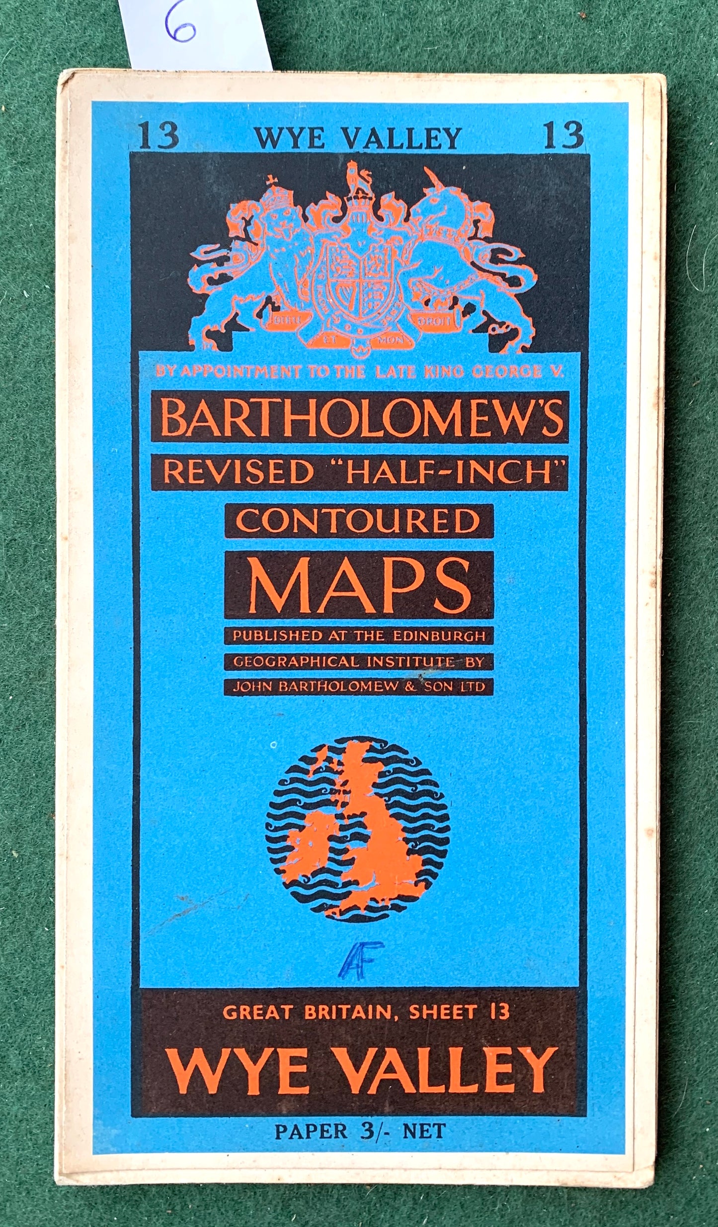 Detailed 1940s to 60s Maps of Wye Valley incl. Cheltenham, Gloucester, Stroud.