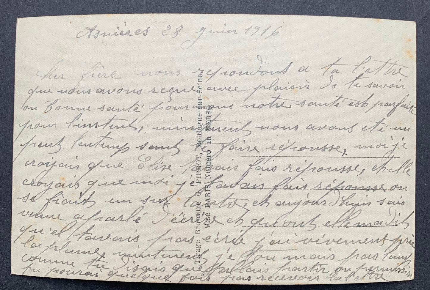 Plea from the Heart on 1916 French Postcard "Accept My Heart"