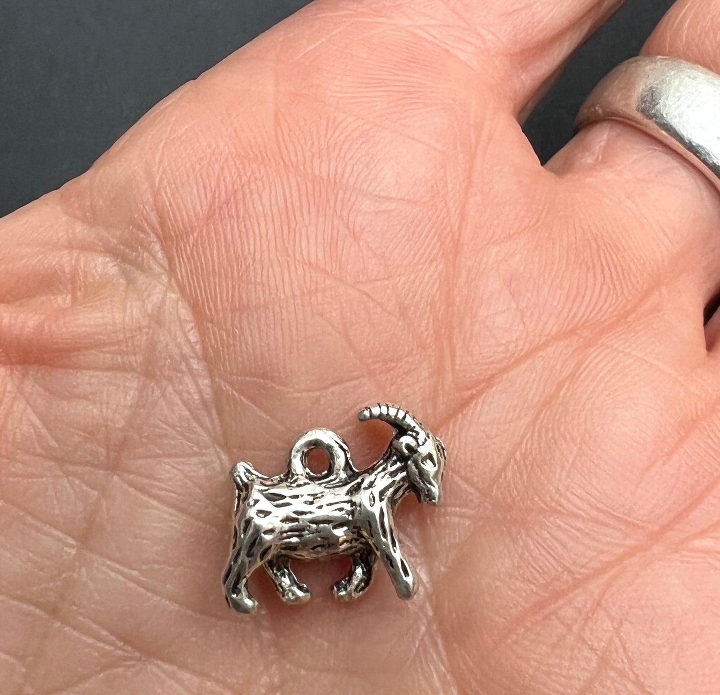 Sweet Little 3D Goat 1.5cm Charm / Pendant.