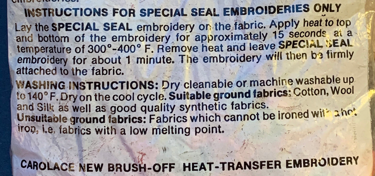 Vintage 3.5cm Basket of Flowers and Loveheart Applique