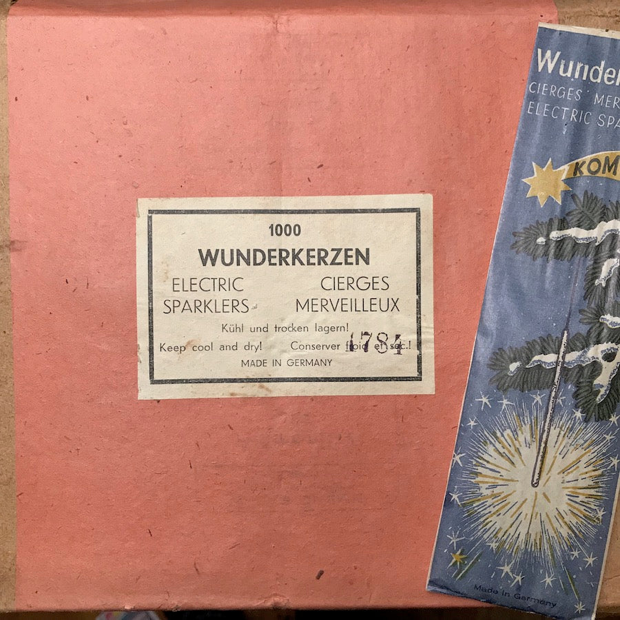 1920s Wunderkerzen KOMET ELECTRIC SPARKLERS