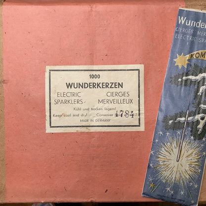 1920s Wunderkerzen KOMET ELECTRIC SPARKLERS