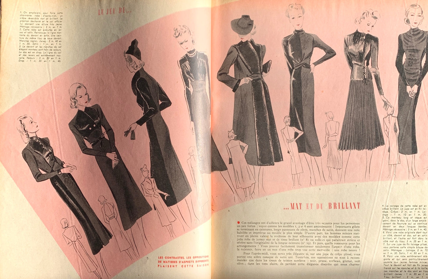 1930s Film Stars in in November 1937 Issue No 38 of French MARIE CLAIRE