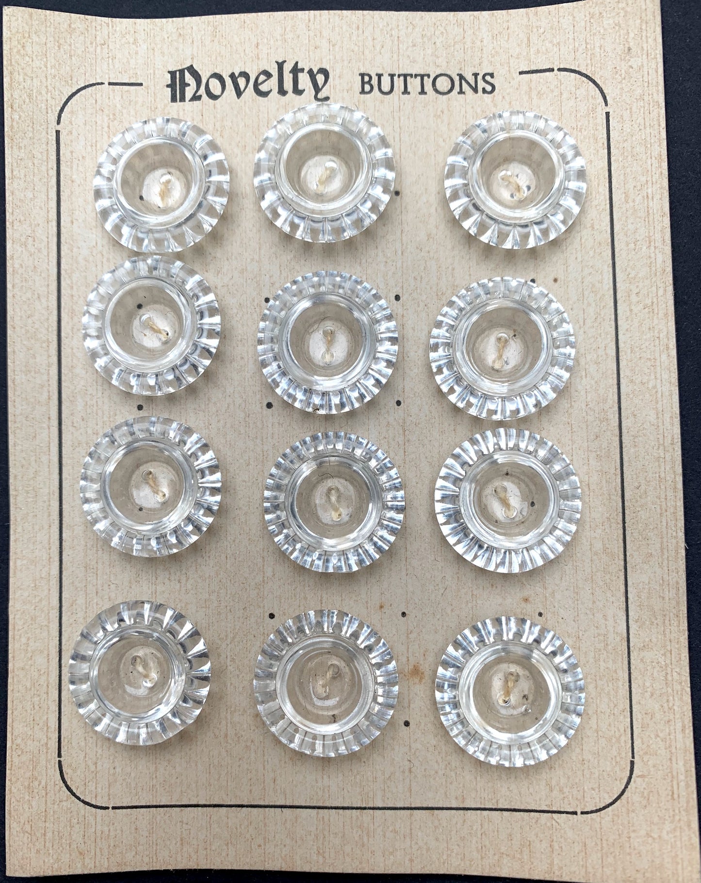 6 Sparkly 1.7cm or 1.5cm Vintage Buttons