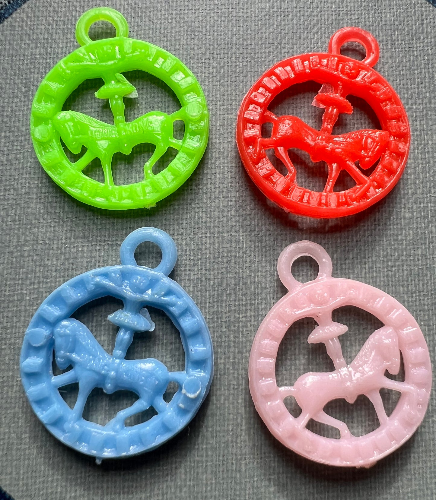 2cm Vintage Fairground Horse and Rider Charm