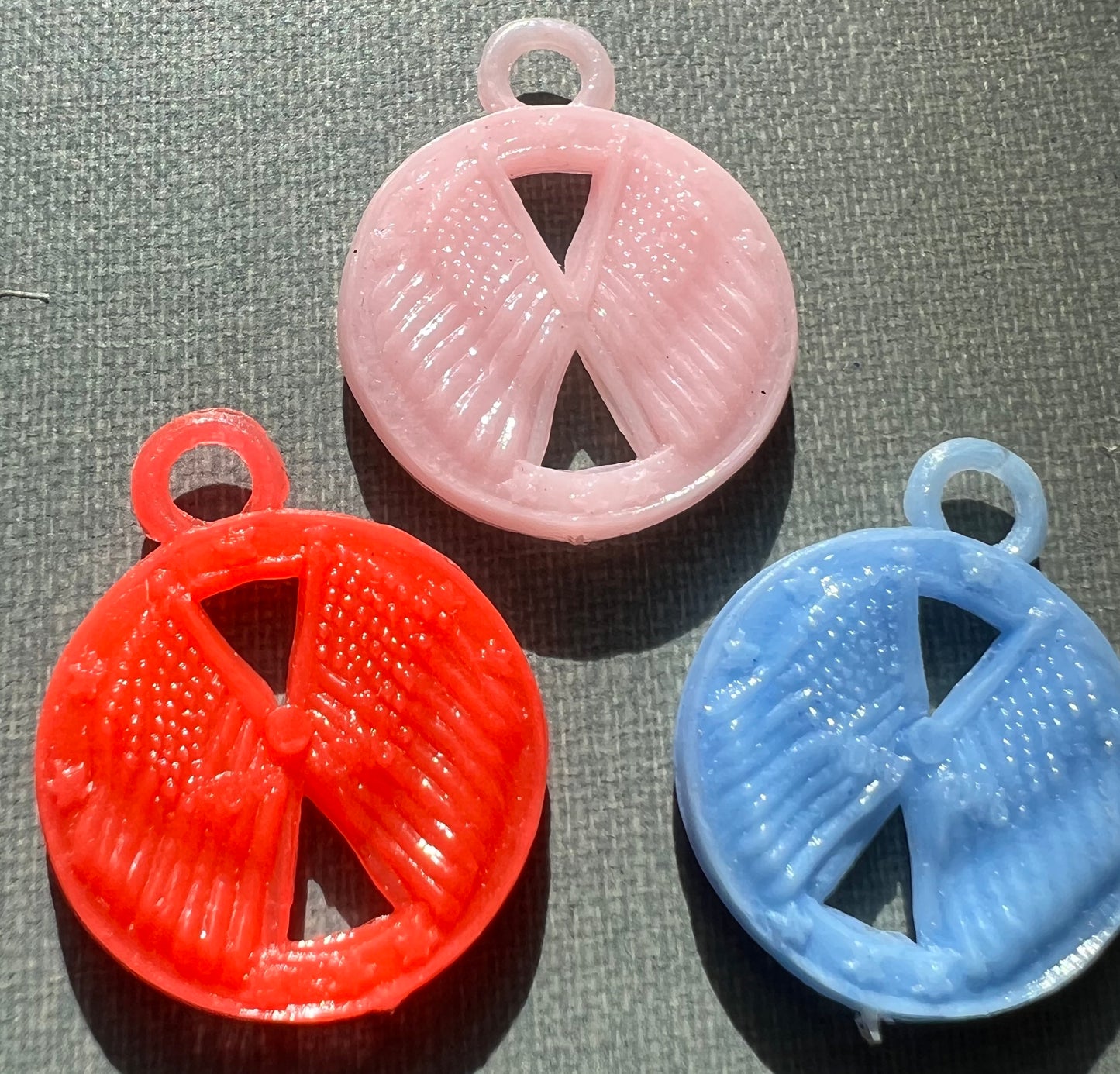 Set of 3 American Vintage 2cm Charms - Statue of Liberty, American Eagle and Flag