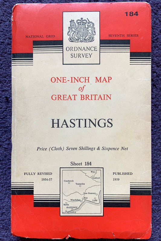 1950s ORDNANCE SURVEY Map of Hastings