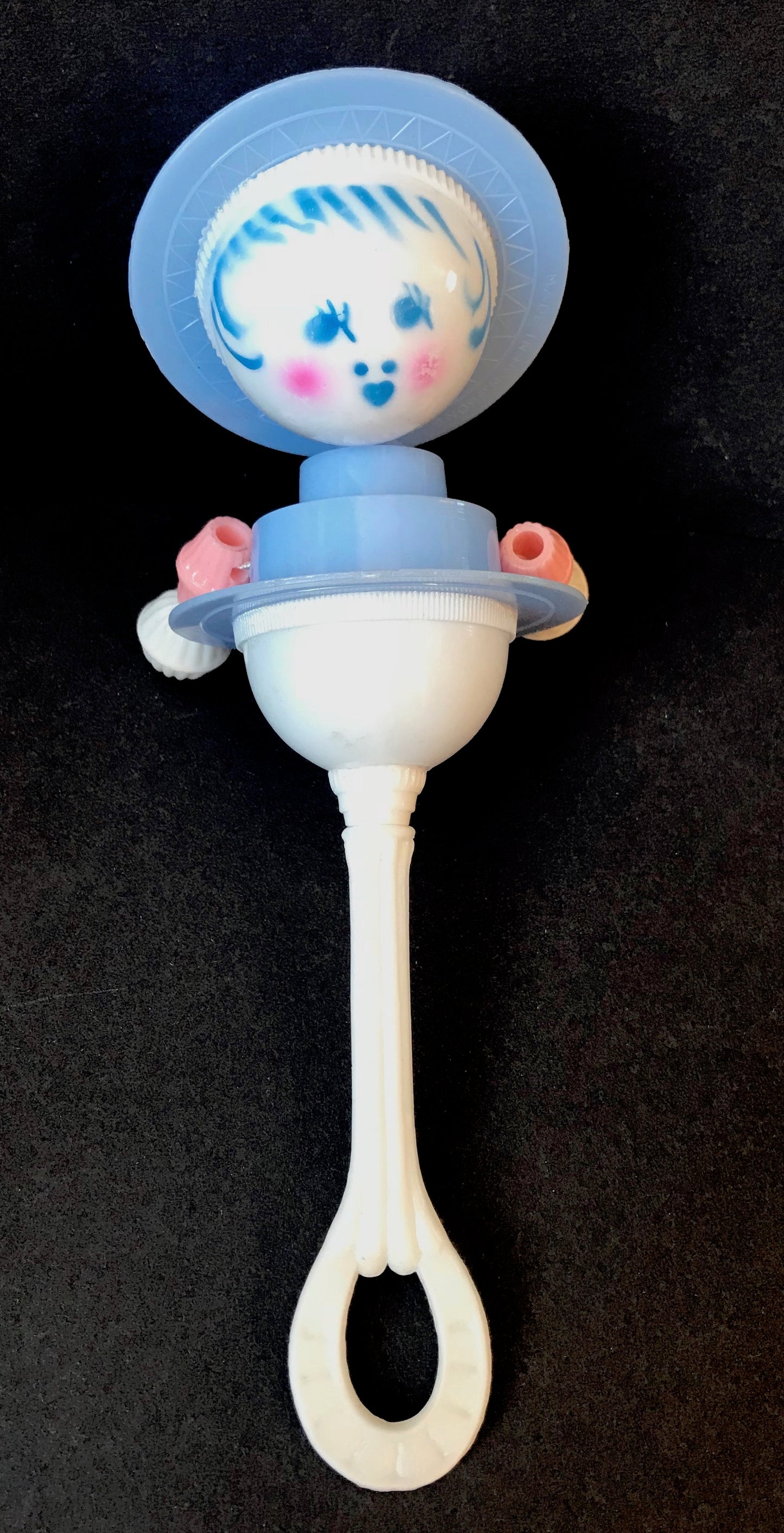 Delightful 1950s Baby Head Rattles