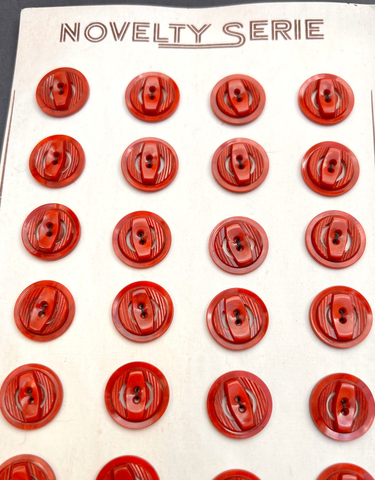 6 or 24 Rich Chestnut Brown Vintage 2.2cm or 1.7cm Buttons