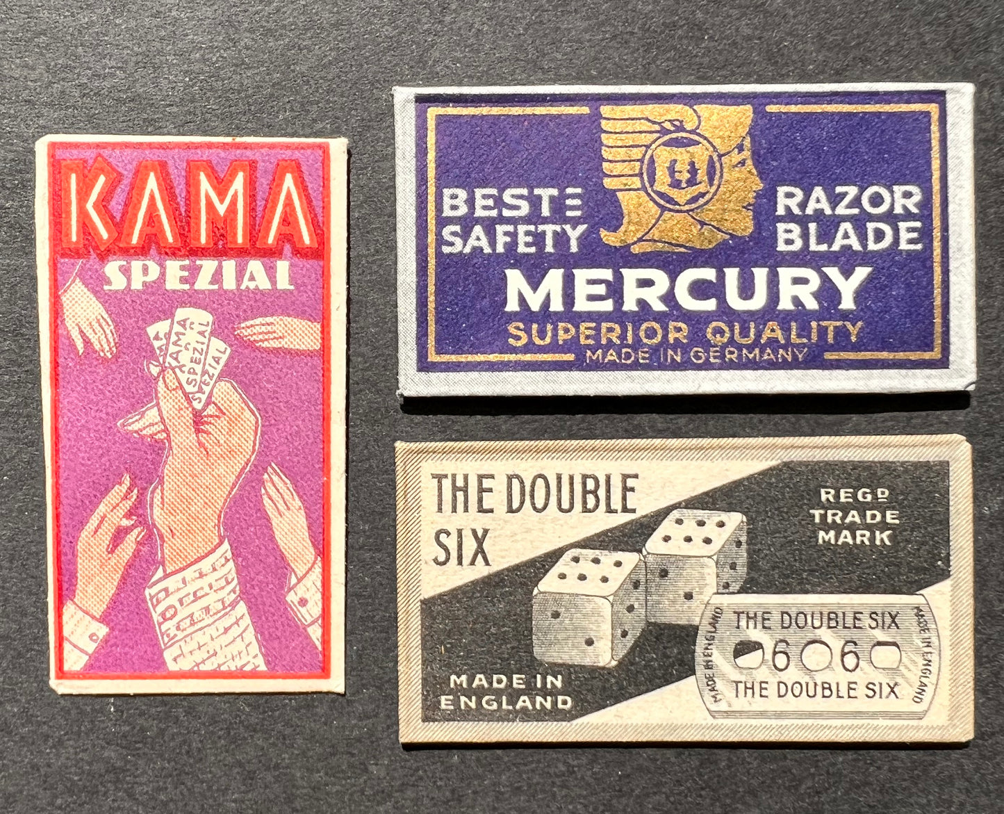 Rather Splendid 1930s/40s Unused Razor Blades in Paper Sleeves