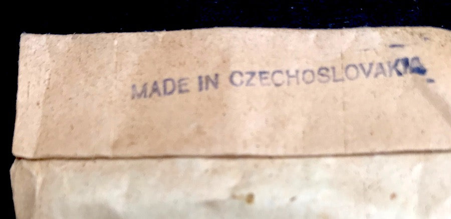 1 Gross (144) Tiny 7mm Vintage White Glass Buttons Made in Czechoslovakia