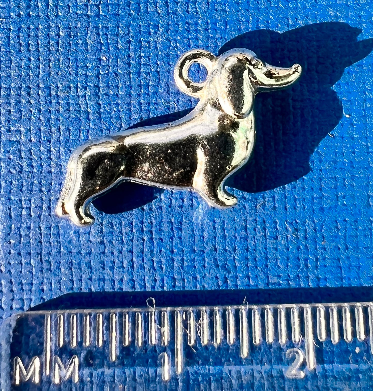 Proud Little Sausage Dog Dachshund Charm / Pendant 2.2cm