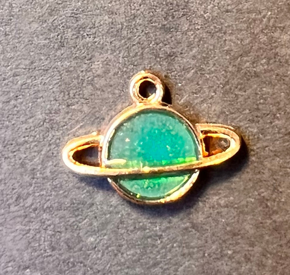 Enamel Planet charm / Pendant - 2.2cm or 1.6cm