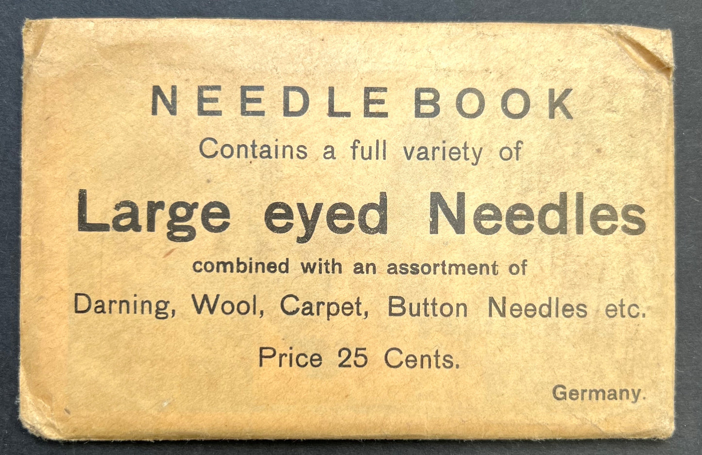 1930s German Needlebook with a Needle for every Eventuality.