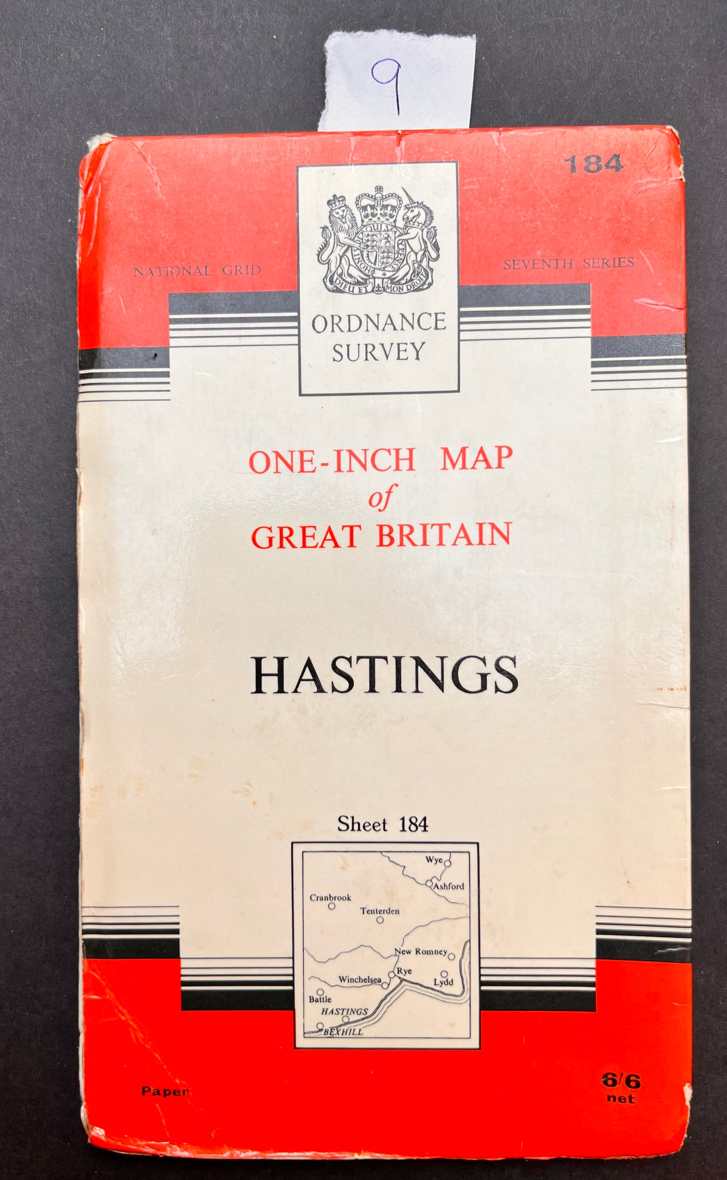 1950s ORDNANCE SURVEY Map of Hastings