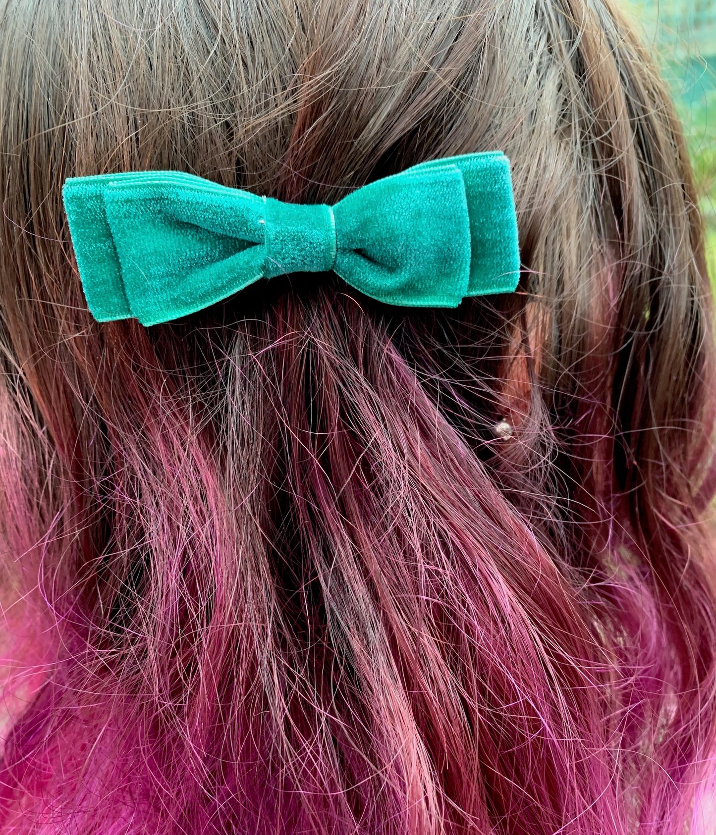 Happy Vintage Velvet Bow Hair Clip - Choice of Colours