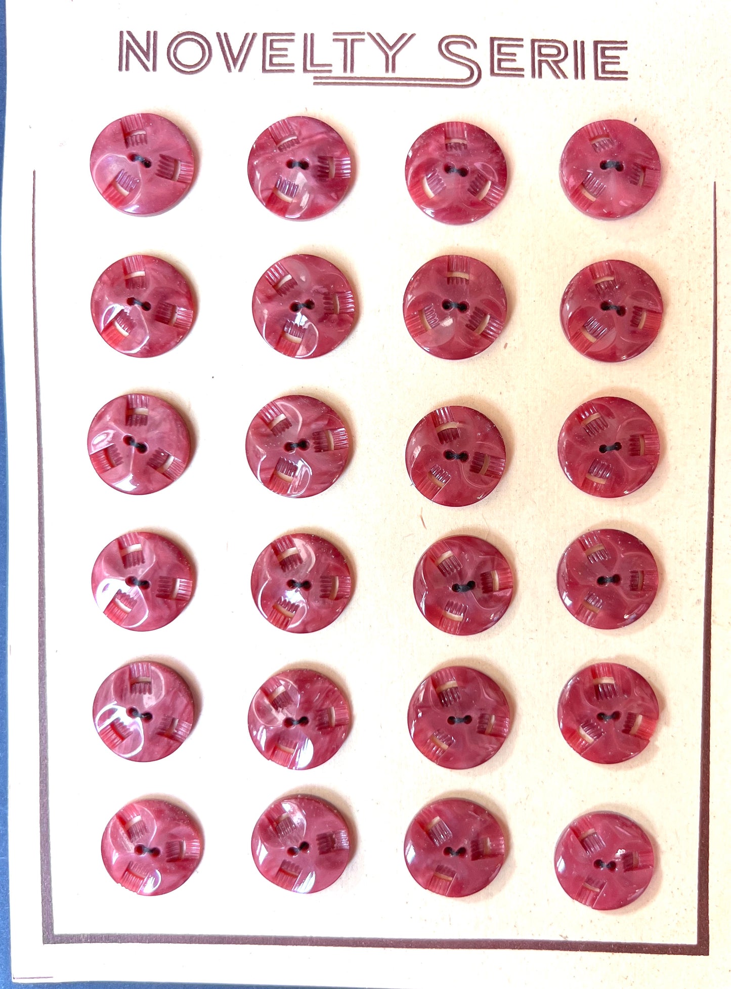 Shiny Boysenberry Vintage French Buttons 2.2cm or 1.7cm wide - 6 or 24