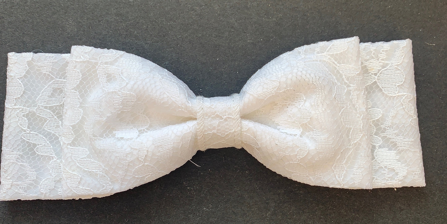 Pretty Vintage Lace Bow Hair Clip