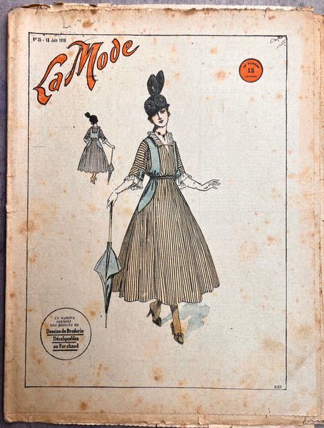 Crafts, Fashion and Millinery in 1916 French La Mode.Issue no. 25