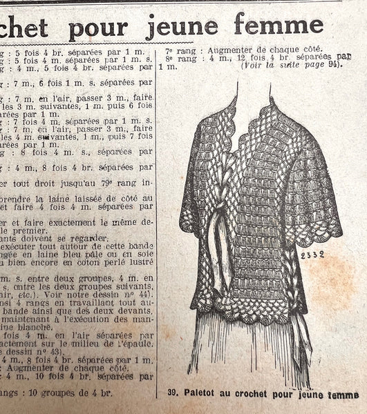 Gorgeous Winter Fashions and Crafts in January 1916 French La Mode. Issue No.4