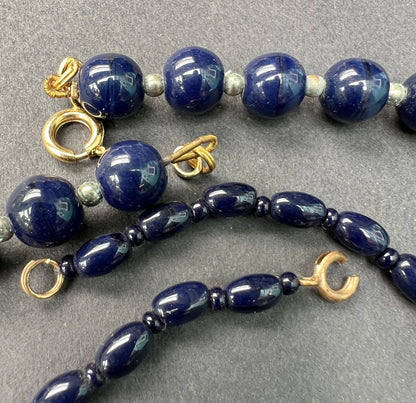 6 Pieces of Vintage Blue Jewellery