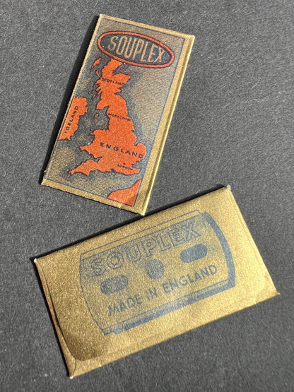 1930s SOUPLEX Razor Blade Made in Morecombe !