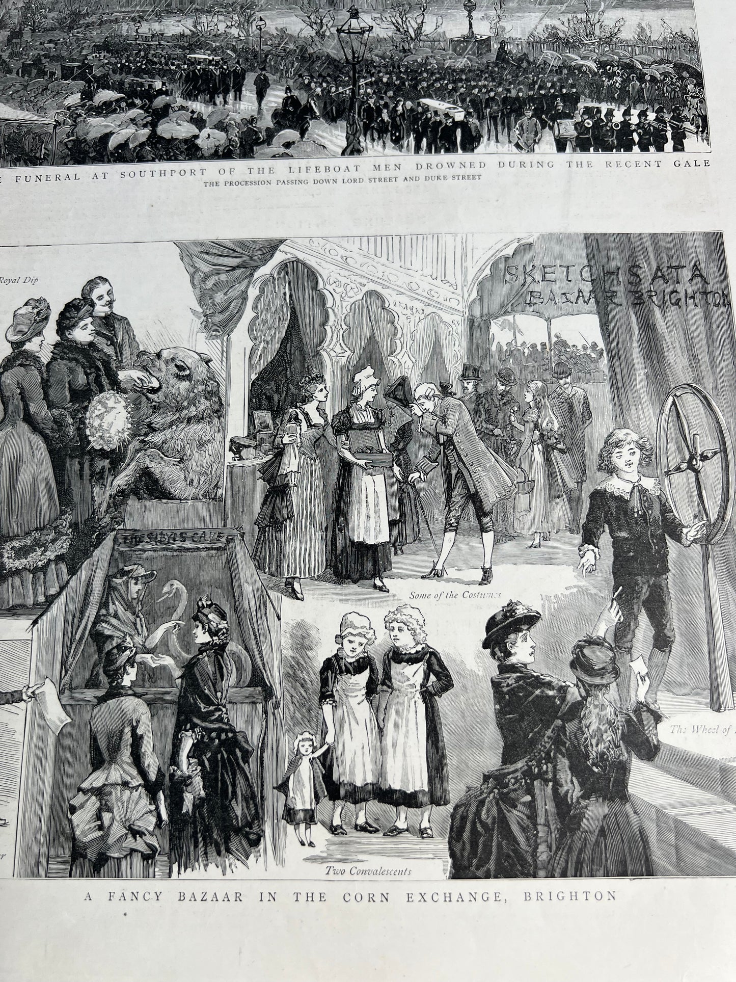 BRIGHTON Corn Exchange 140 years ago from  Dec 1886 The Graphic