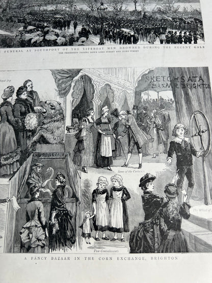 BRIGHTON Corn Exchange 140 years ago from  Dec 1886 The Graphic