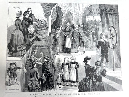 BRIGHTON Corn Exchange 140 years ago from  Dec 1886 The Graphic