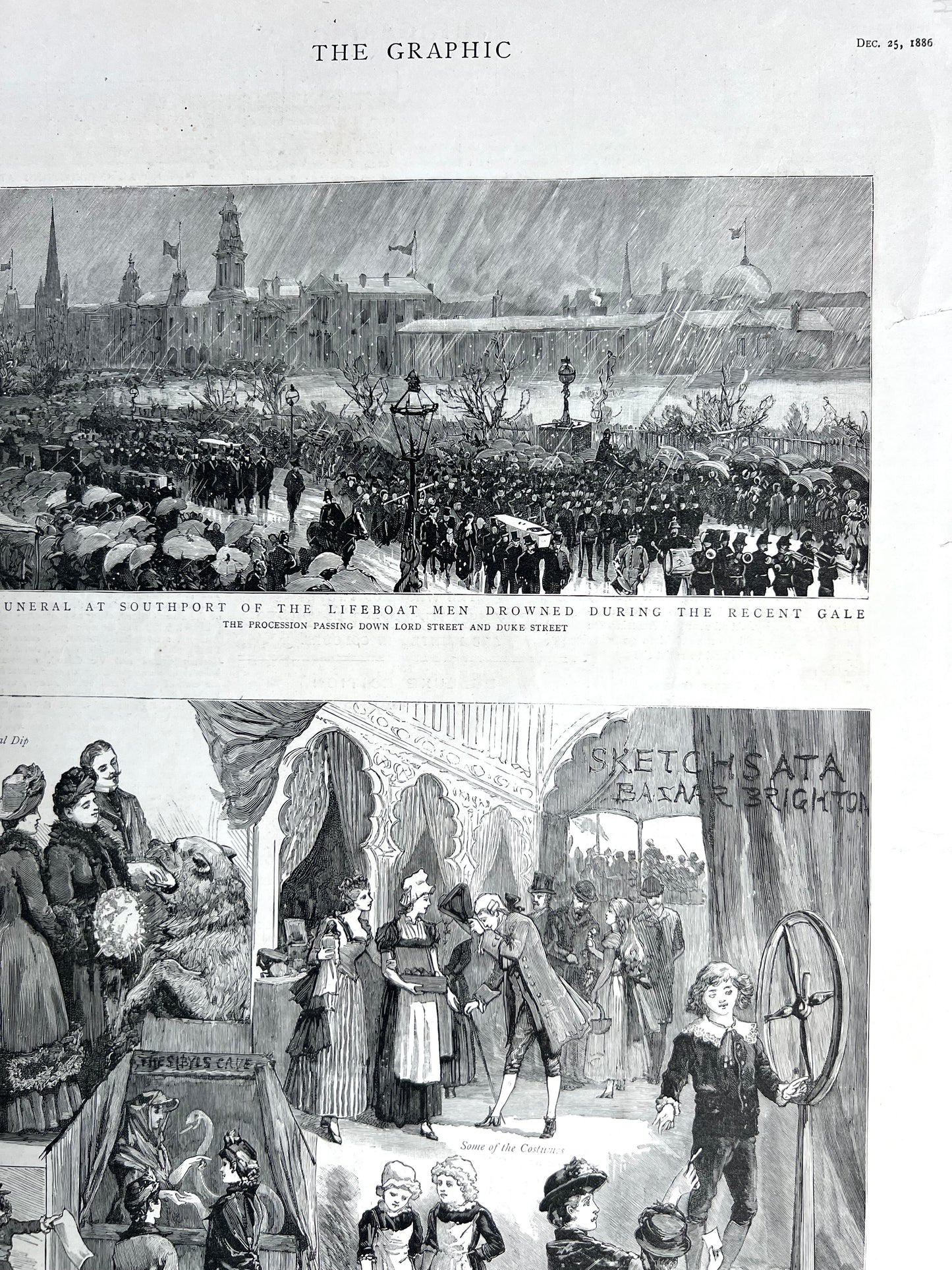 BRIGHTON Corn Exchange 140 years ago from  Dec 1886 The Graphic