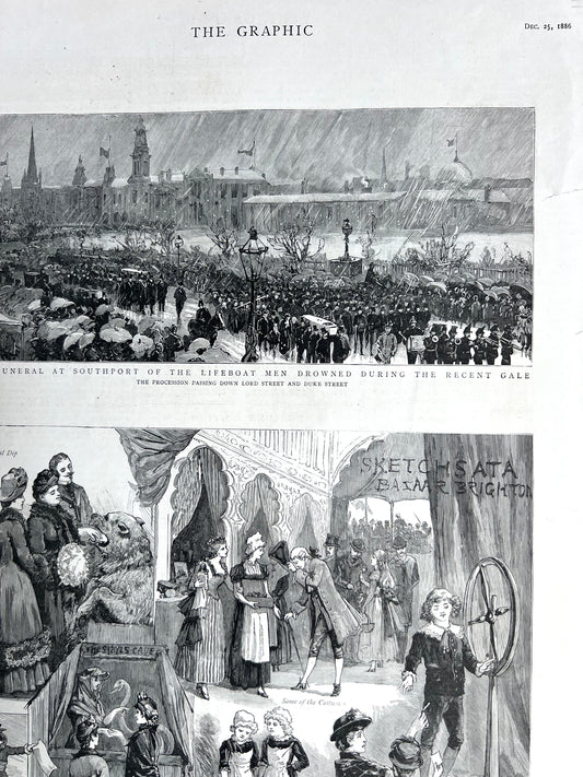 BRIGHTON Corn Exchange 140 years ago from  Dec 1886 The Graphic