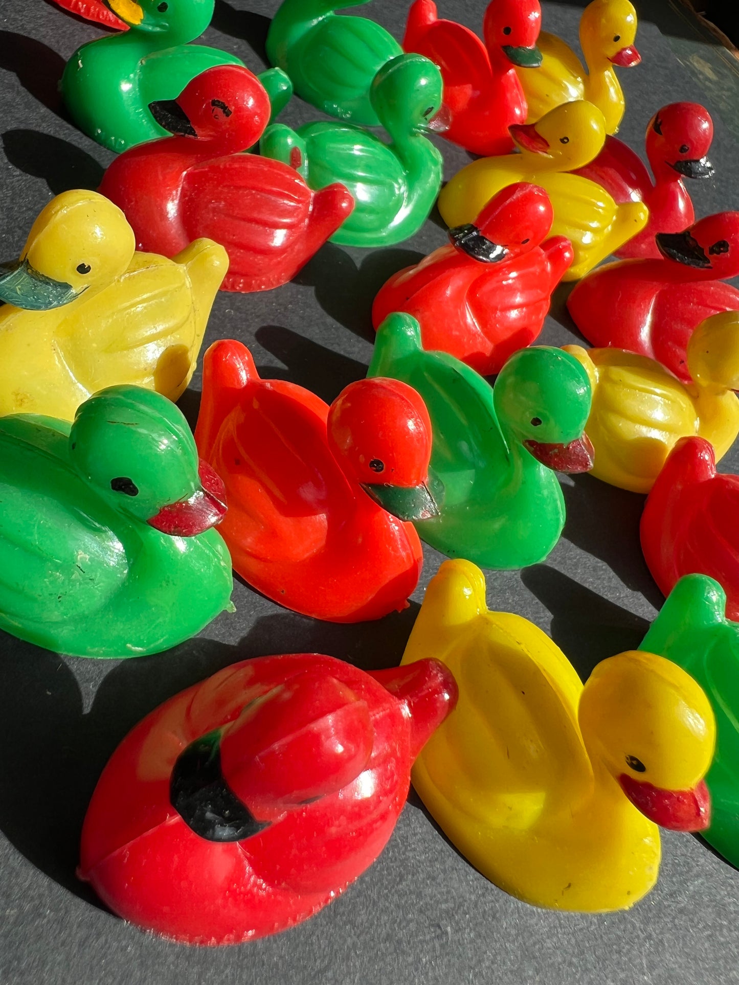 20 Cheeky Little Vintage Plastic Duck Rattles