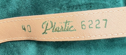 Unused 1940s Red Patent Vinyl Bow Belt - 3 sizes - 26" - 36"