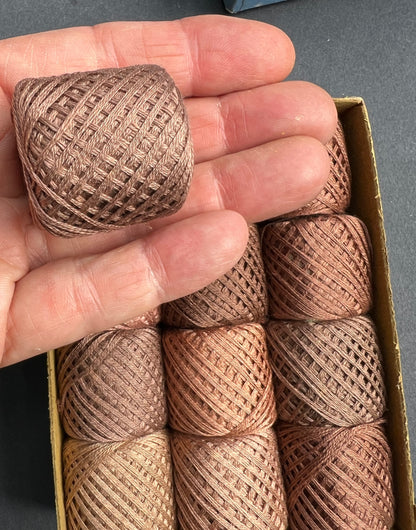 Useful 1940s Box of 12 Different Coloured Spools of "MATCH-ALL" Mending Cotton