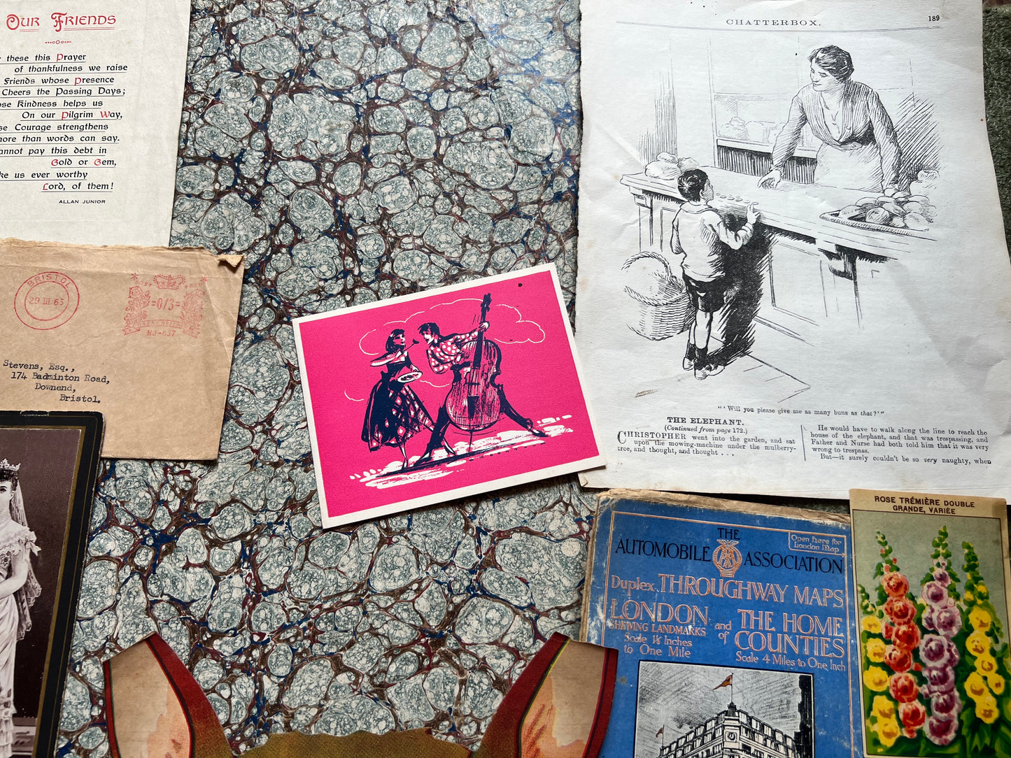 Very Random Job Lot of Paper Items For Creative Endeavours