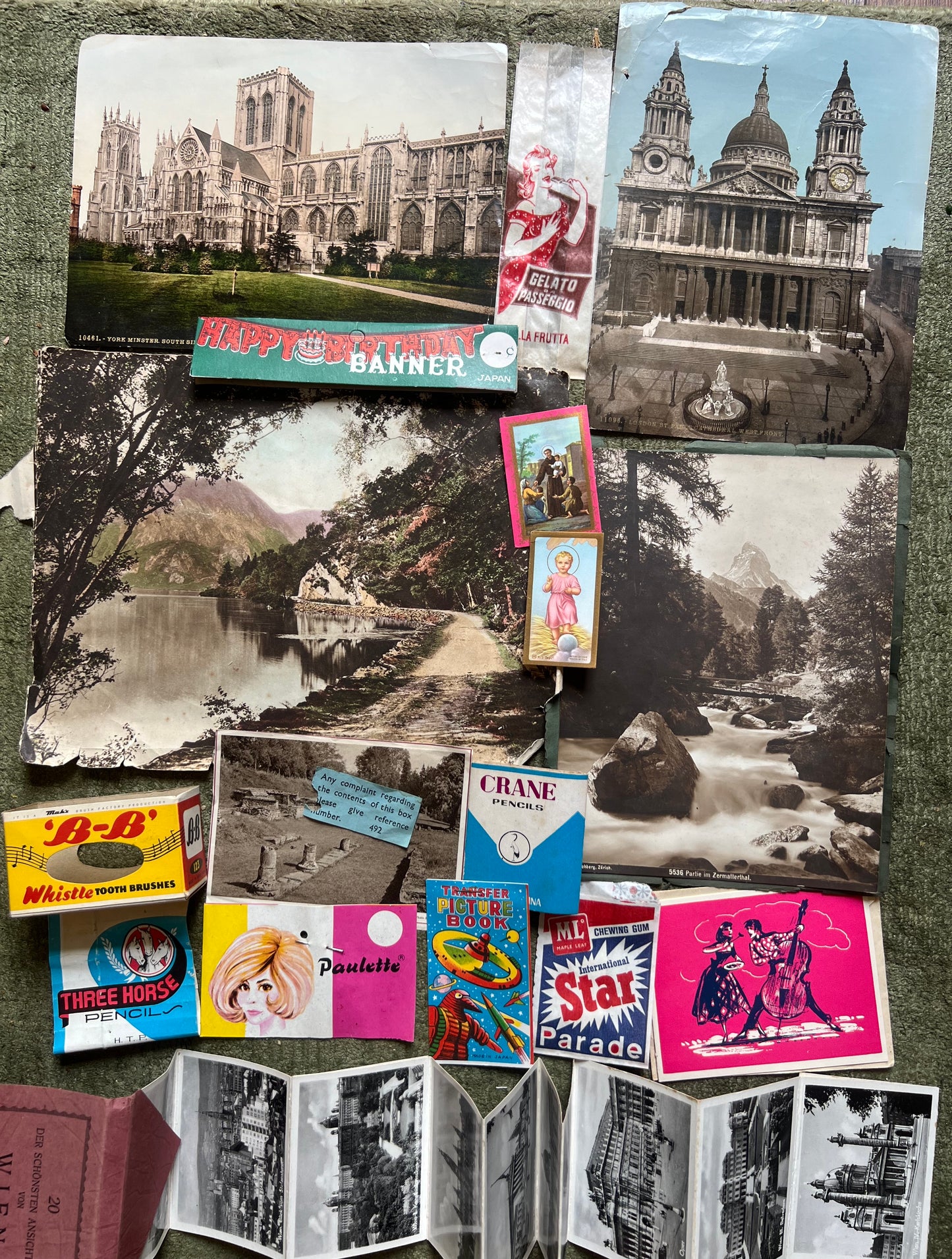 Job Lot of Old Photos + Paper Items For Creative Endeavours