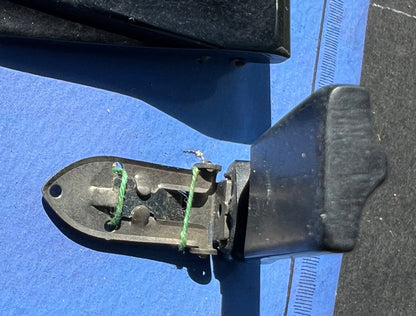 1930s Display Card of 12 Streamlined Black Bakelite Dress Clips